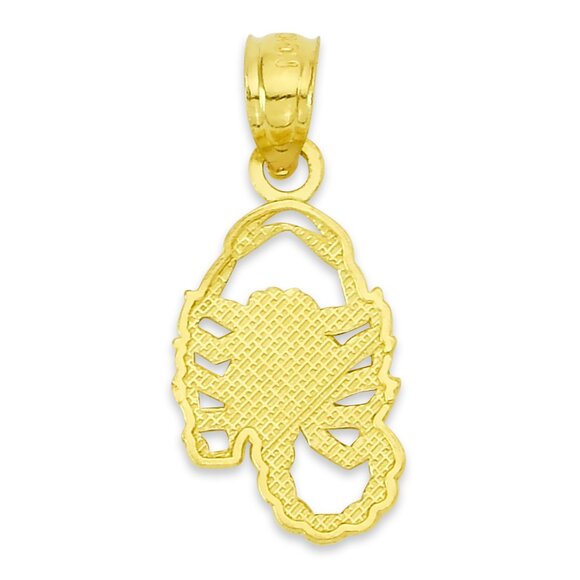 Solid 14k Gold Scorpion Pendant - Zodiac Jewelry Gifts - Picture 3 of 5